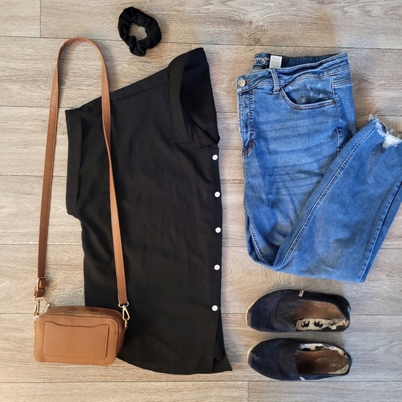 Black Button Down Shirt - Picture 6 of 6